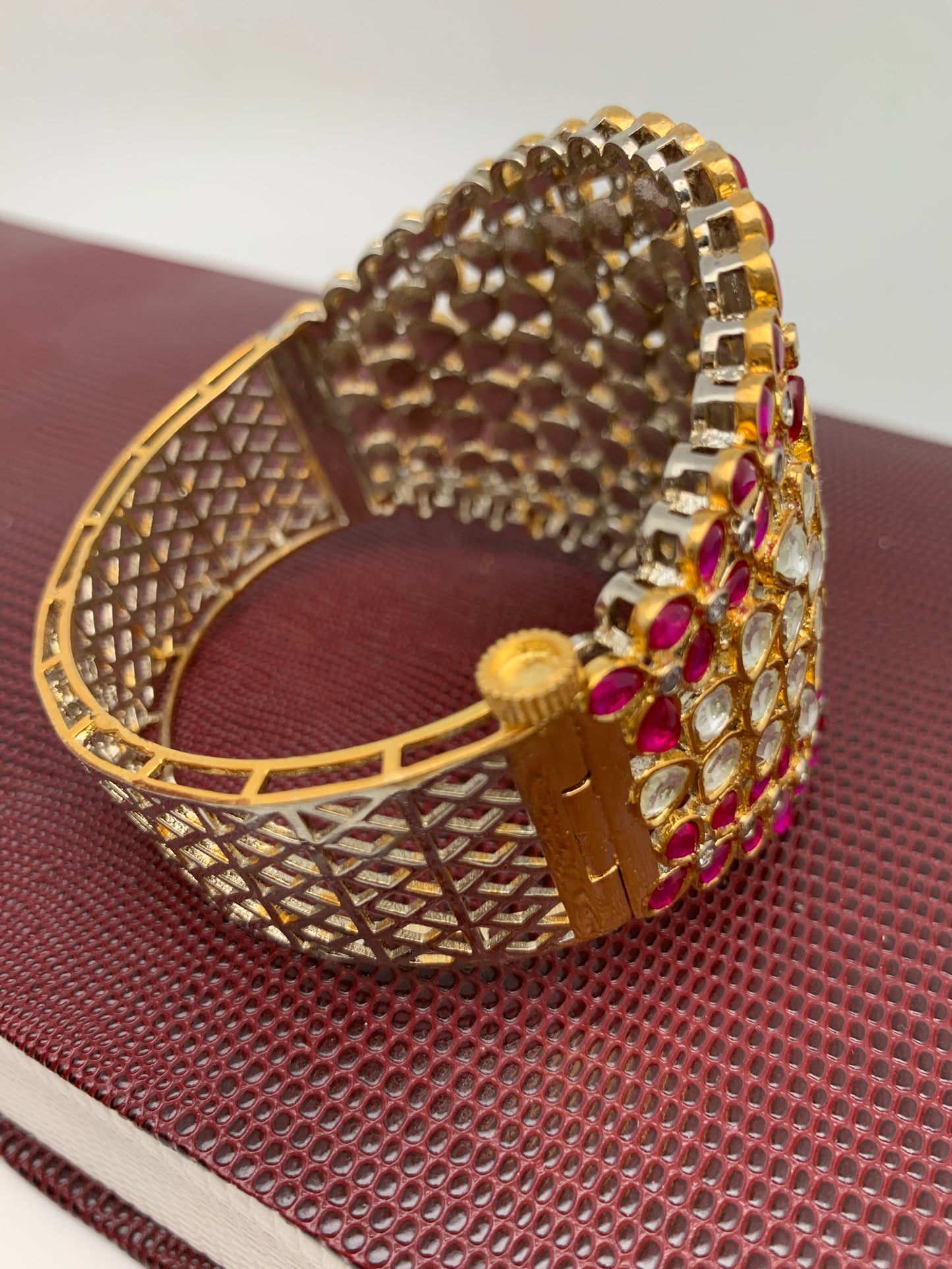 Kundan Red Stone Bracelet