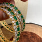 AD Emerald Green Stone Bangles