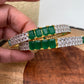 AD Emerald Green Stone Bangles