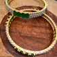 AD Emerald Green Stone Bangles