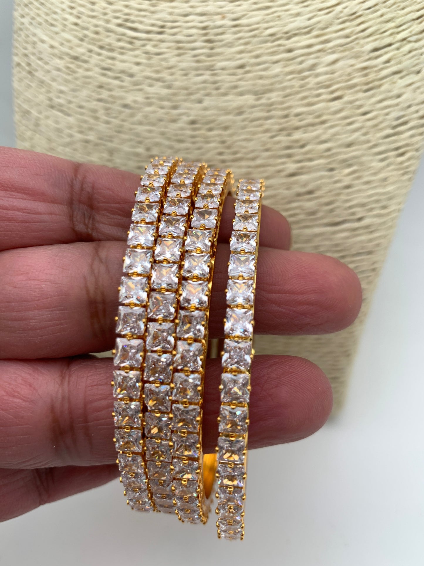 Golden CZ Bangles