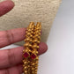 Red Stone Golden Bangles