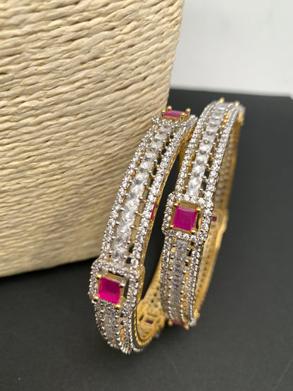 AD Red Stone Bangles