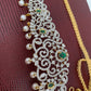 Green Stone AD Ganga Jamuna Finish Hip Chain