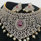 Diamond Finish Ruby and AD Choker