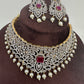 Diamond Finish Ruby and AD Choker