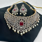 Diamond Finish Ruby and AD Choker