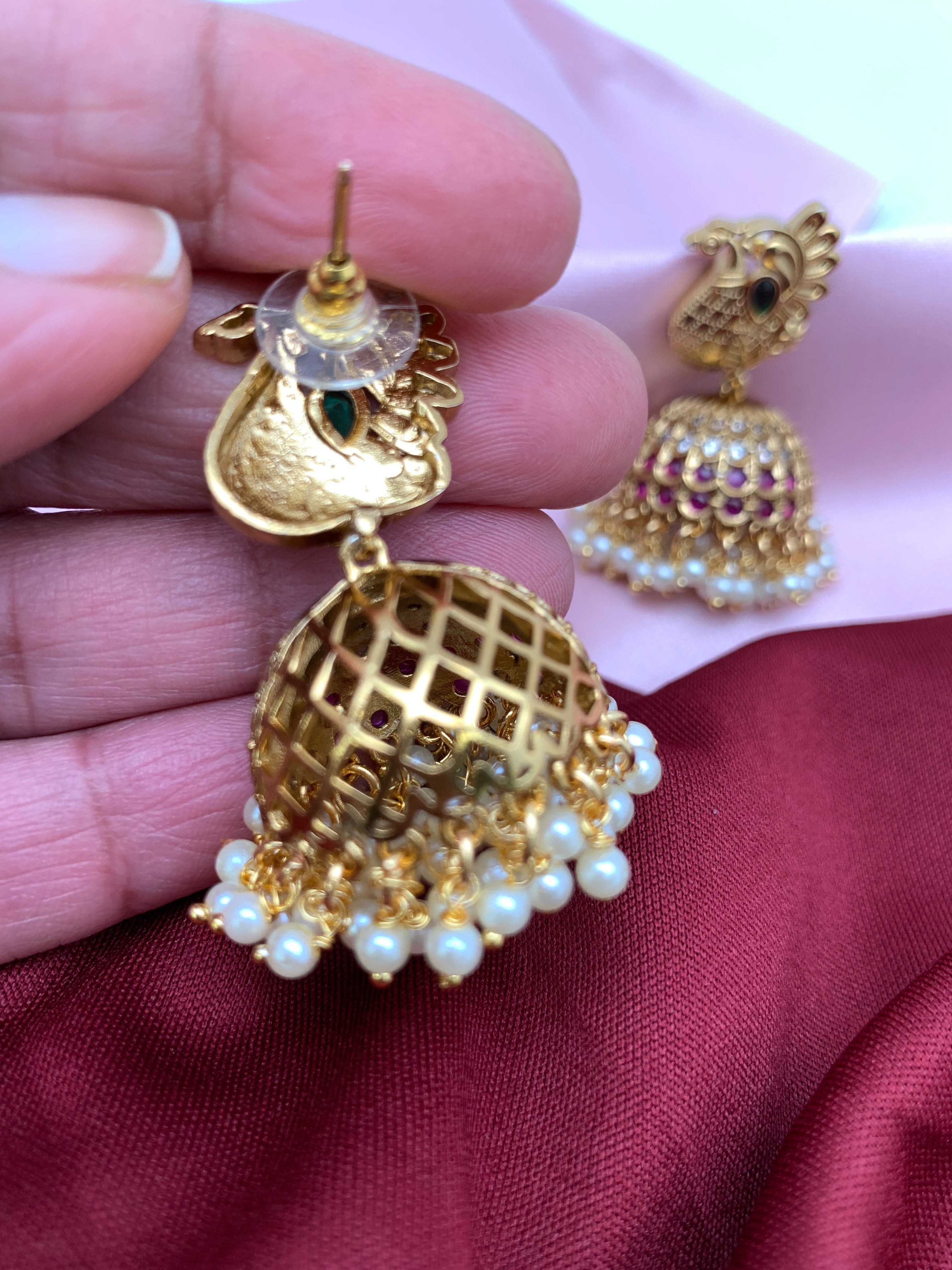 Latest gold clearance jhumka designs 2018