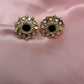 Green Jadau Kundan Studs