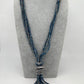 AD Shining Gray Beads Long Mala