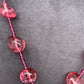 AD Bow Pendent Pink Beads Mala