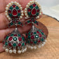 Multi Stone Pearl Jhumka