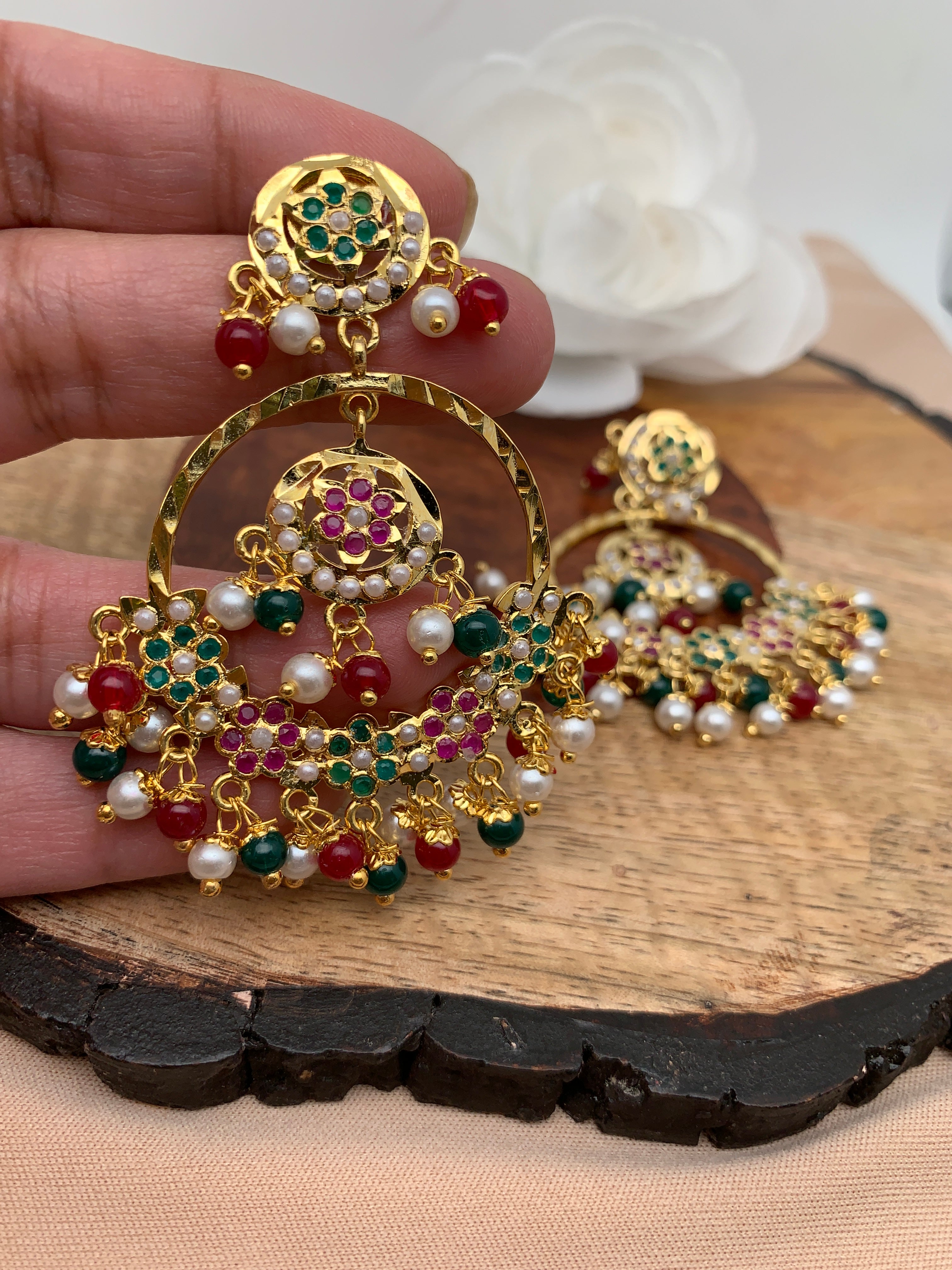 Indian Chandbali Earrings Traditional Jewelry Celebrity Earrings Handmade  High Quality Jewellery - Etsy India | Celebrities earrings, Indian  jewellery design earrings, Jewelry design earrings