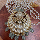 Simple Jadau Kundan Rice Pearls Necklace