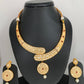 Kundan Golden Hasli Short Necklace