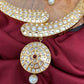 Kundan Golden Hasli Short Necklace