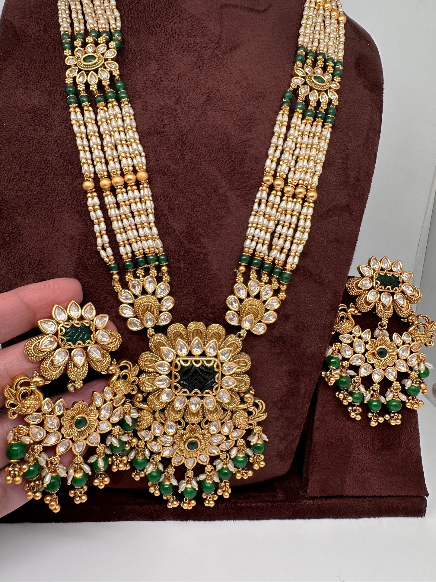 Kundan Pearl Long Necklace