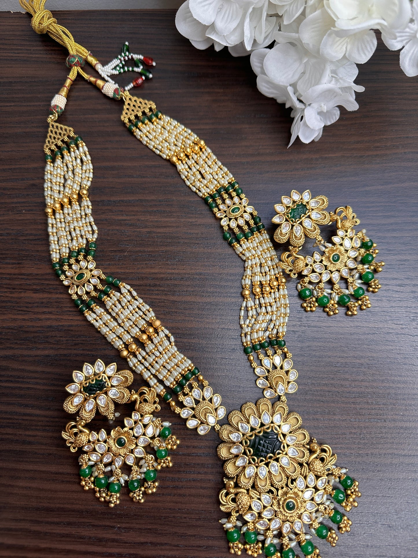 Kundan Pearl Long Necklace