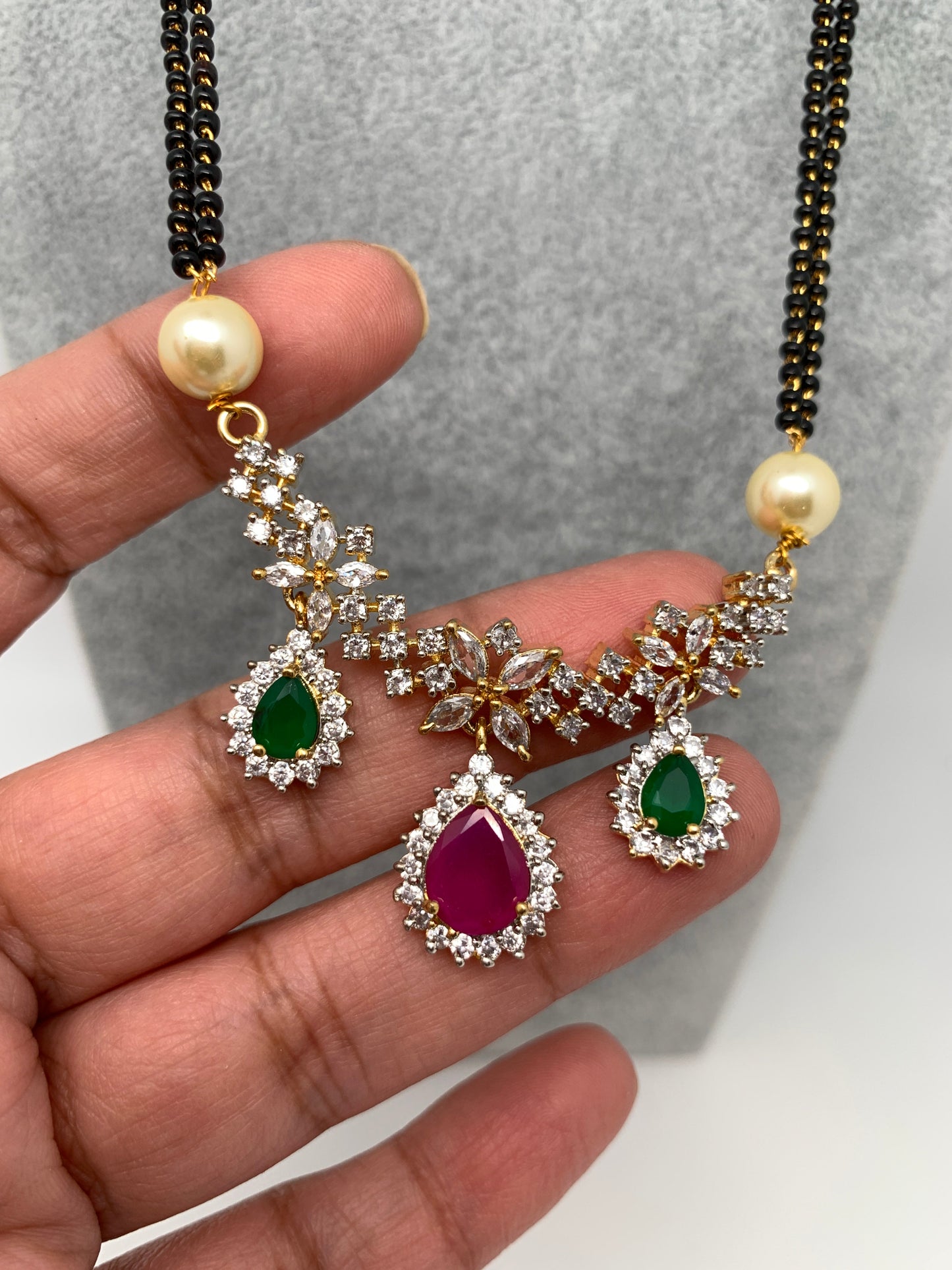 CZ Multi Stone Mangalsutra