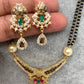 CZ Multi Stone Antique Finish Mangalsutra