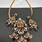 Ganesha Nakshi Color Stone Kundan Victorian Mehndi Finish Pendent Set - Purple