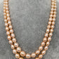 Two line Real Oval Kalgi Pearls Mala