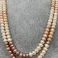 Two line Real Button Pearls Mala