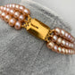 Three line Real Button Pearls Mala