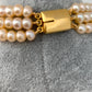 Three line Real Button Pearls Mala