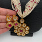 Small Pearl Rani Haar with Kundan Floral Pendent