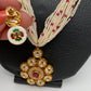 Small Pearl Rani Haar with Kundan Floral Pendent