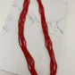 Real Coral 6 Strands Mala Necklace