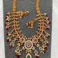 CZ Multi Stone Red beads Long Necklace