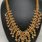 CZ Multi Stone Red beads Long Necklace