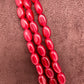 AD Red Stone Pendent Ruby Beads Mala