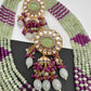 Kundan Mint Green Oynx Beads Necklace