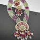 Kundan Mint Green Oynx Beads Necklace