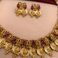 Goddess Lakshmi Kasa Short Necklace Set