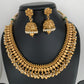 Golden Leaf Neckline Ethnic Necklace