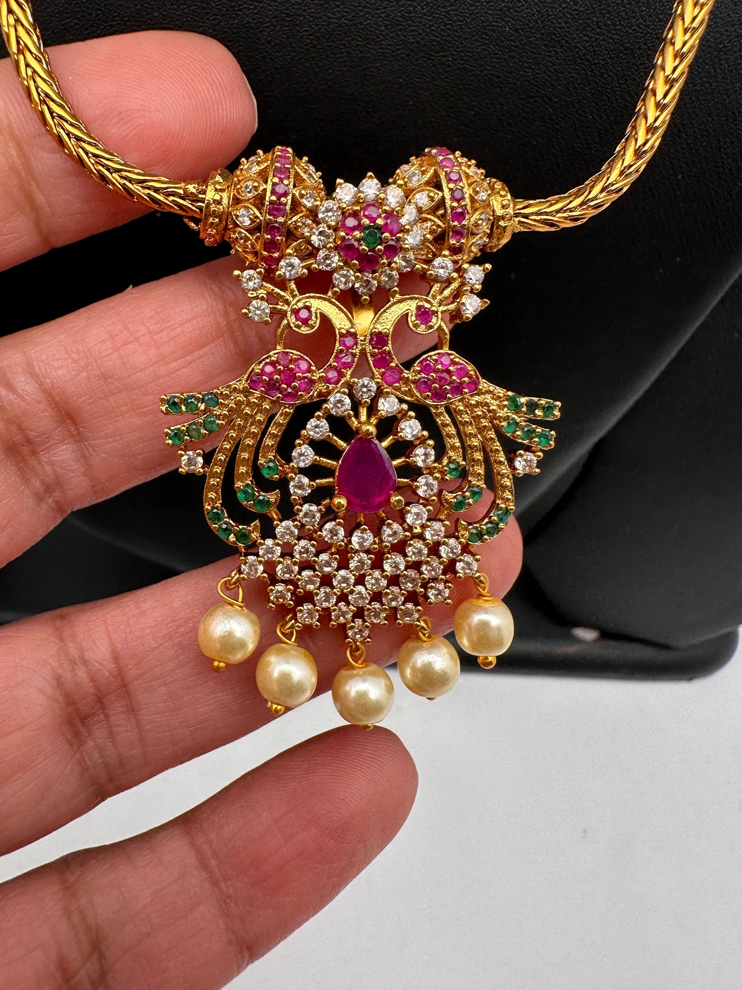 Peacock Pendent Chain Style Necklace