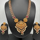 Goddess Lakshmi CZ Matte Finish Necklace