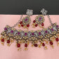 Kundan AD Red Stone Victorian Choker