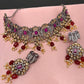 Kundan AD Red Stone Victorian Choker