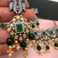 Kundan AD Green Stone Victorian Choker